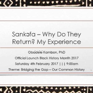 Sankɔfa Why do they return? My experience.