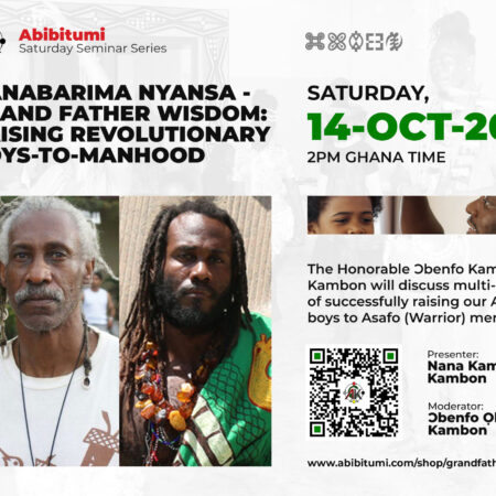 VIDEO RECORDING: SSS #59 NANABARIMAA NYANSA- GRANDFATHER WISDOM: RAISING REVOLUTIONARY BOYS-TO-MANHOOD