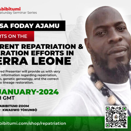 Video Recording SSS#67 : Mansa Foday Ajamu Reports on the Current Repatriation & Liberation Efforts in Sierra Leone