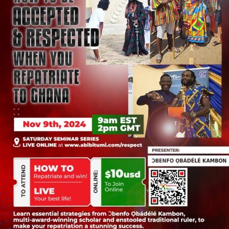 VIDEO + SLIDES: How to be Accepted and Respected When You Repatriate to Ghana
