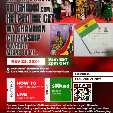 (VIDEO+SLIDES) How Repatriate to Ghana Helped Me Get Ghanaian Citizenship and What It Means to Me...